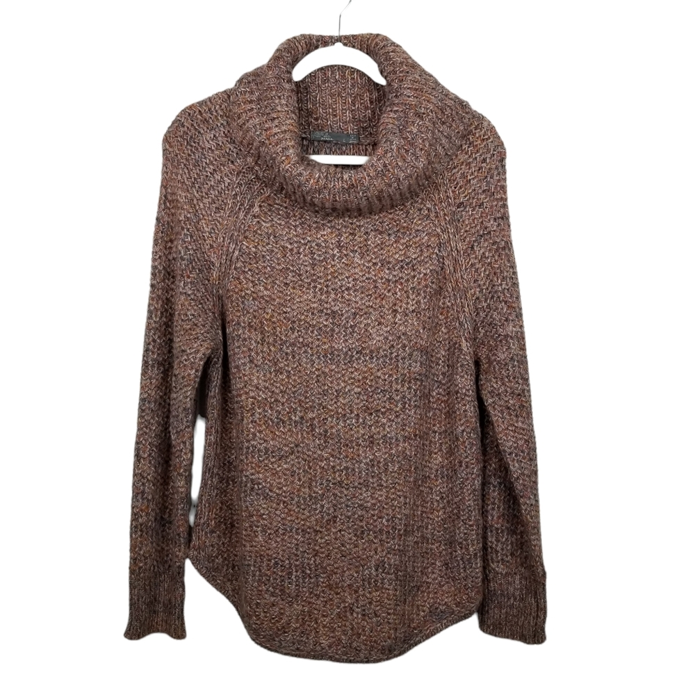 Prana Callisto Wool Alpaca Blend Cowl Neck Knitted Multicolor Sweater Size Large